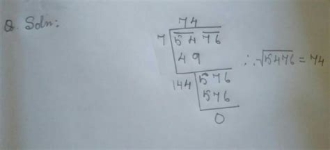 Find the square root of each of the following numbers by Division ...