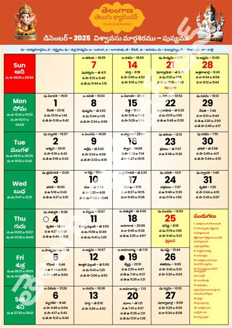 Telugu Calendars 2025 PDF | Festivals and Holidays