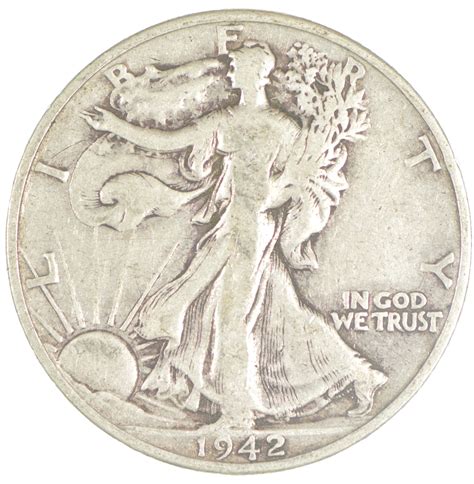 1942-S Walking Liberty 90% Silver US Half Dollar | Property Room