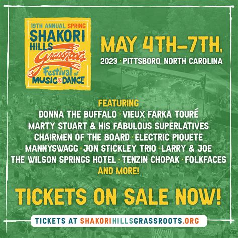 Shakori Hills Grassroots Festival | chairmenoftheboard
