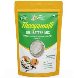 HAYYFOODS Thooyamalli Idli Batter Ready mix (Breakfast Mix) (Gluten ...