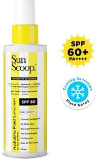 SunScoop Sunscreen - SPF 60 PA++++ Hydrating Fluid Sunscreen | UV ...