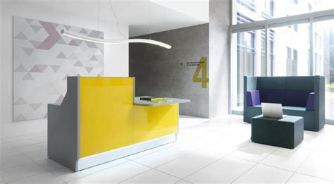 Gallotti&Radice Air Desk Modesty - Italian Designer Glass Reception Desk | MSL Interiors ...