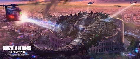 Concept art of Godzilla taking a nap at the Coliseum : r/Monsterverse