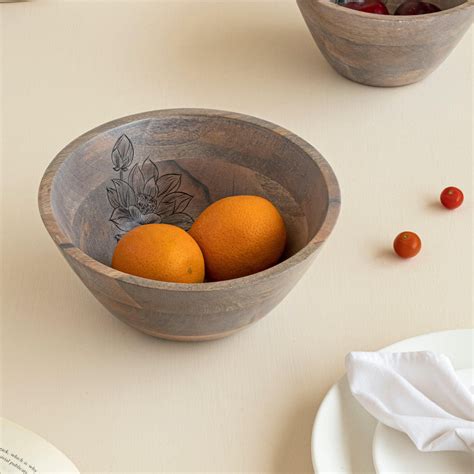 Eva Mango Wood Salad Bowl – Aurum Crafts