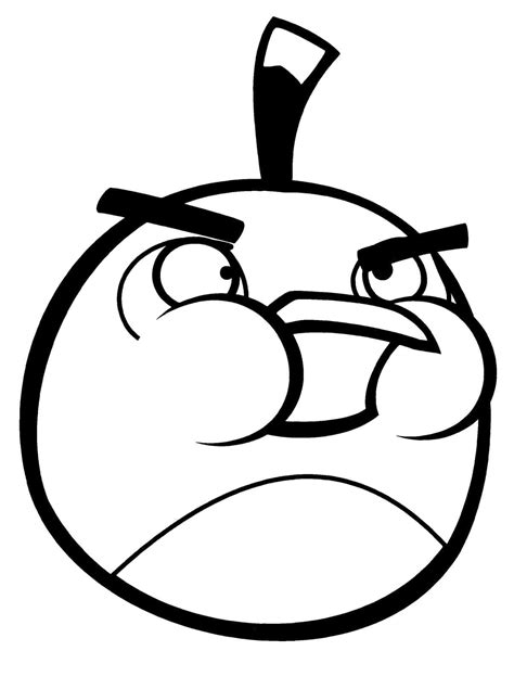 Angry Birds Bomb coloring page - Download, Print or Color Online for Free