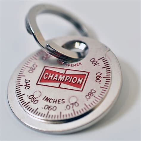 70s デッドストック Made in USA Champion Gap Gauge Key Fob R | Button Works ...