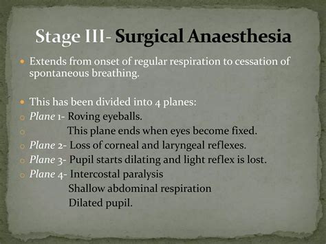 Stage of anesthesia | PPTX