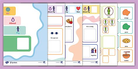 Twinkl Symbols: All About My Dad Booklet (teacher made)