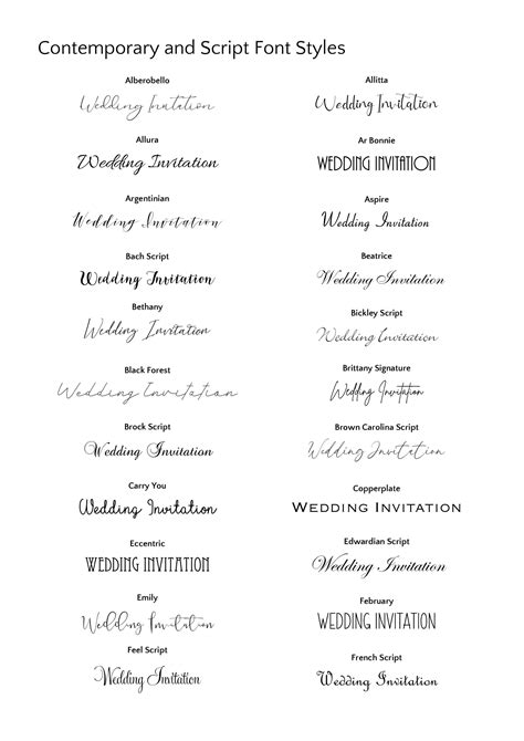 Wedding fonts on microsoft word 60 photos - Astyledwedding.com
