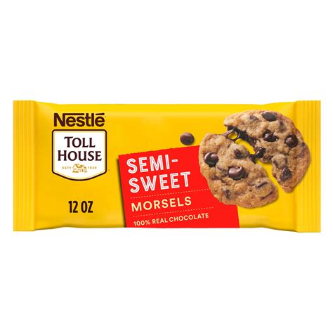 NESTLE TOLL HOUSE Real Semi-Sweet Chocolate Morsels 12 oz. Bag for ...