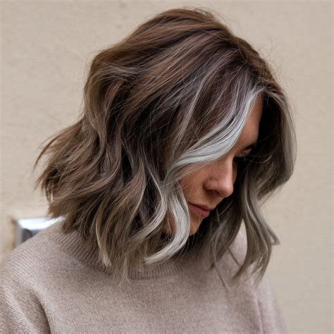 Gray Highlights for Brown Hair Over 50: Stylish Ways to Embrace Natural ...