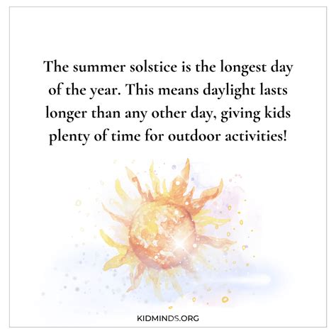 The Best Summer Solstice Facts for Kids (Free) | KidMinds