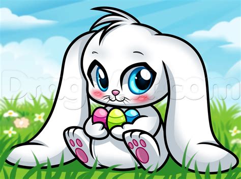 Cute Easter Bunny Drawing at PaintingValley.com | Explore collection of ...