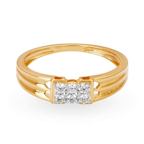 Sharp Glam Diamond Ring for Men