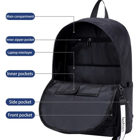 Men's College Laptop Backpack for Teenager Schoolbags Boys – CRAZE