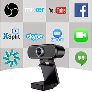 AUSHA® Full HD Web Camera, USB PC Laptop/Desktop Camera with Microphone ...