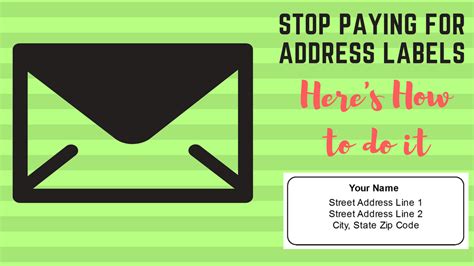 How to Make Address Labels 的图像结果