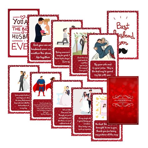 PUREZENTO Best Husband Ever Love Romantic. Greeting Cards for Your ...