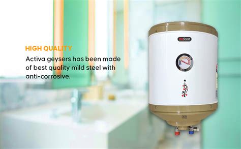 Buy Activa 15L Water Heater Geyser with Temperature Meter, 2 KVA ISI ...