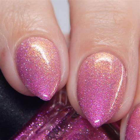 Buy Lurid Lacquer Pink Reflective Glitter Nail Polish in India