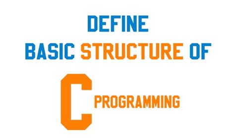 Basic Structure of C Programming 的图像结果