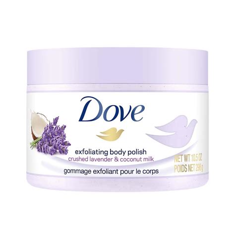 Buy Dove Exfoliating Body Polish Scrub with Crushed Lavender & Coconut ...