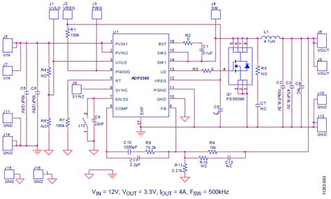 ADP2380-EVALZ: 3.3V @ 4A, 4.5 ~ 20V in