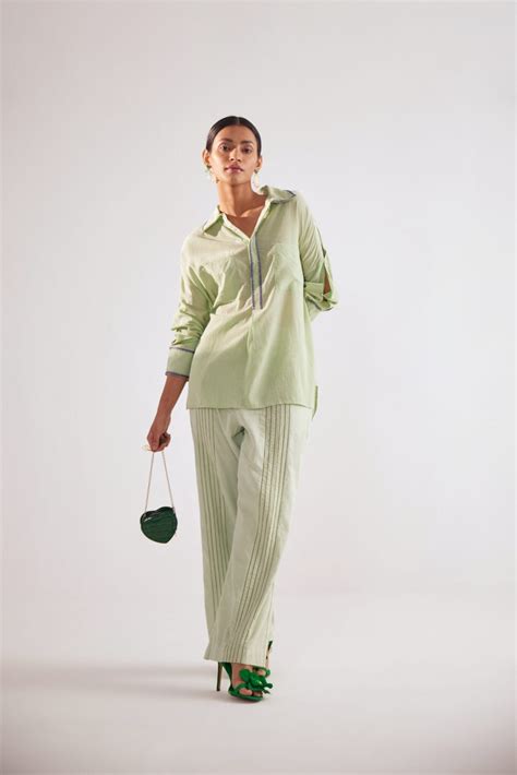 Green collar embroidery Cord| Western Era