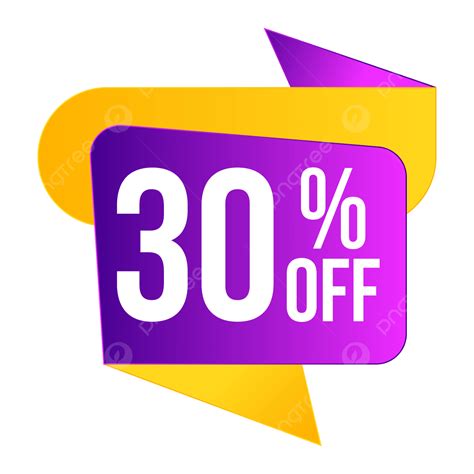 30 Off Banner De Oferta De Desconto Transparente PNG , Trinta Por Cento ...
