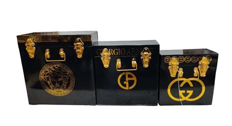 Antique Gold Box/Container-Set Of 3 Pcs | Suitable For Houses and Othe ...