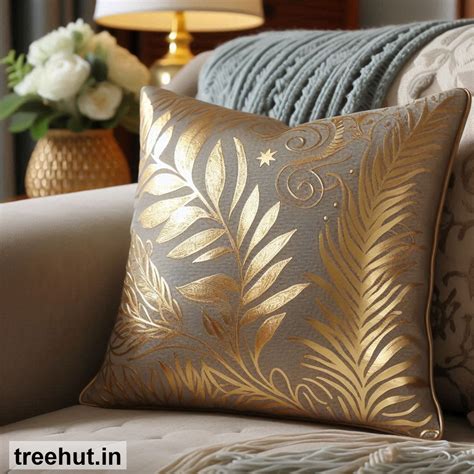Gold Foil Accents Cushion Design Ideas, Cushion Ideas