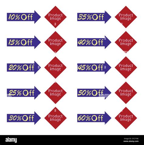 Sale discount stickers icons. Sale percentage set 10, 15, 20, 25, 30 ...