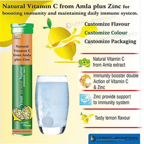 Natural Vitamin C from Amla plus Zinc Tablets United Laboratories