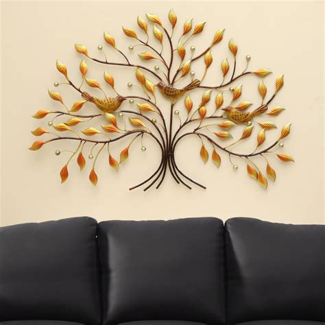 Buy VEDAS Mystical India Metal Tree with Birds Wall Accent from Vedas ...