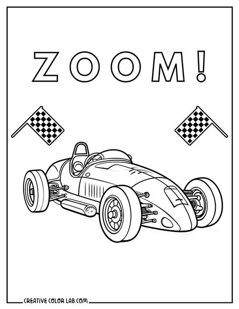 Race Car Coloring Pages | Free Motorsport Printables