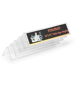 Ferauax pack of 10 2mm Thickness (10 Inch Width x 2.25 Inch Height) (25 ...