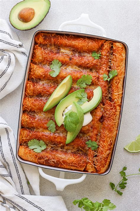 Black Bean and Sweet Potato Enchiladas (One-Pan!) - Real Food Whole Life