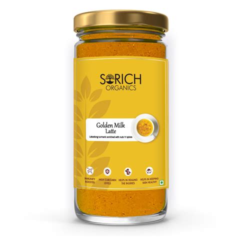 Sorich Organics Golden Milk Turmeric Latte Mix Powder 100gm Enriched ...
