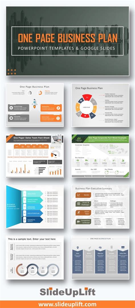 One Page Business Plan 的图像结果