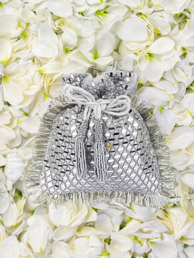 Glow Silver (potli bag)