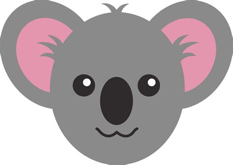 koala bear face drawing - Clip Art Library