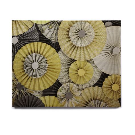 KESS InHouse Heidi Jennings "Daffodil" Yellow Black Birchwood Wall Art ...