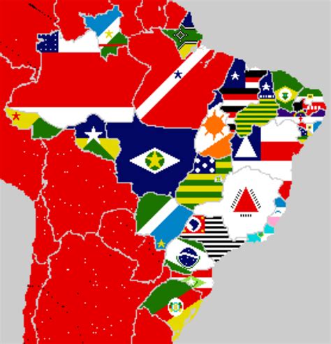 Flag map of Brazil : r/PixelPlace