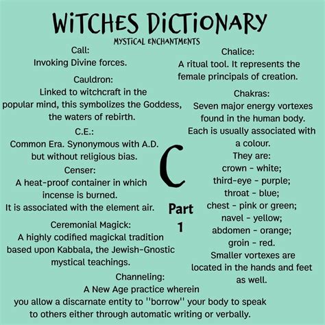 The Witches Dictionary
