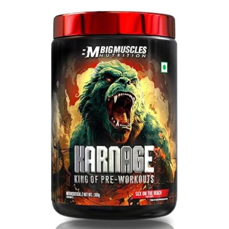 Bigmuscles Nutrition Karnage Pre workout 60 Servings Sex On the Beach ...