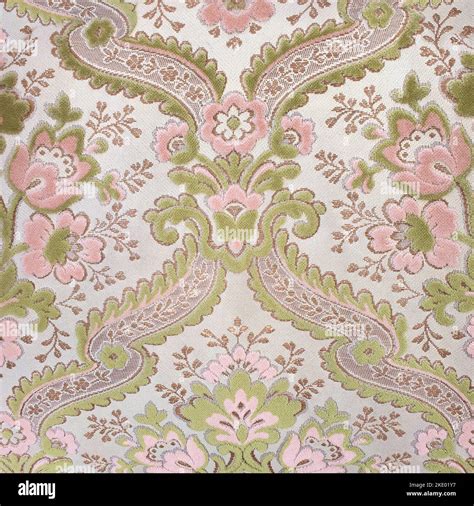 A beautiful background of a vintage upholstery fabric with flowers ...