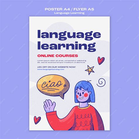 Language Learning Poster 的图像结果