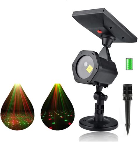 XLQF LED Solar Energy Lights, Christmas Projector, Festival Rotating ...