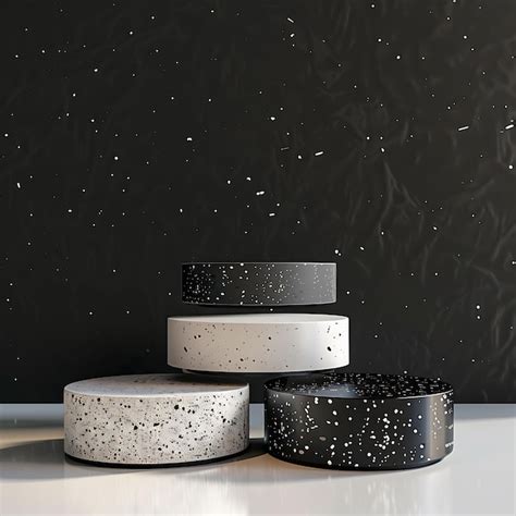 Painted hardboard podiums with smooth and dense material sin unique ...